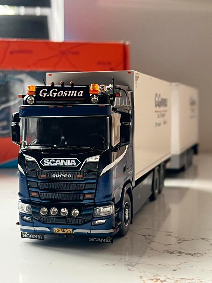 G. Gosma Transport Tekno Scania S650 Thermo, Hobby en Vrije tijd, Modelauto's | 1:50, Nieuw, Bus of Vrachtwagen, Tekno, Ophalen of Verzenden