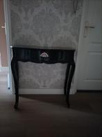 Zwart Biedermeier Stijl Tafeltje, Huis en Inrichting, Tafels | Bijzettafels, Minder dan 45 cm, Minder dan 55 cm, Gebruikt, Ophalen of Verzenden