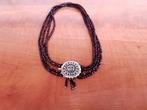 Granaten  halsketting, Sieraden, Tassen en Uiterlijk, Antieke sieraden, Verzenden, Zilver, Ketting