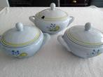 Soepterrine en 2 dekschalen Arabia Windflower Finland, Nieuw, Ophalen of Verzenden, Schaal of Schalen, Overige stijlen
