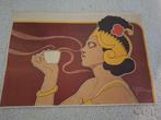 oude reclame affiche koffie Henri Meunier, Antiek en Kunst, Ophalen of Verzenden