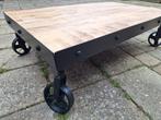 Houten salontafel op wielen, Gebruikt, 50 tot 100 cm, 50 tot 100 cm, Minder dan 50 cm