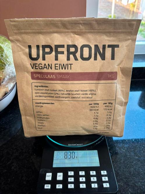 Upfront vegan eiwit speculaas, Sport en Fitness, Gezondheidsproducten en Wellness, Gebruikt, Poeder of Drank, Ophalen of Verzenden