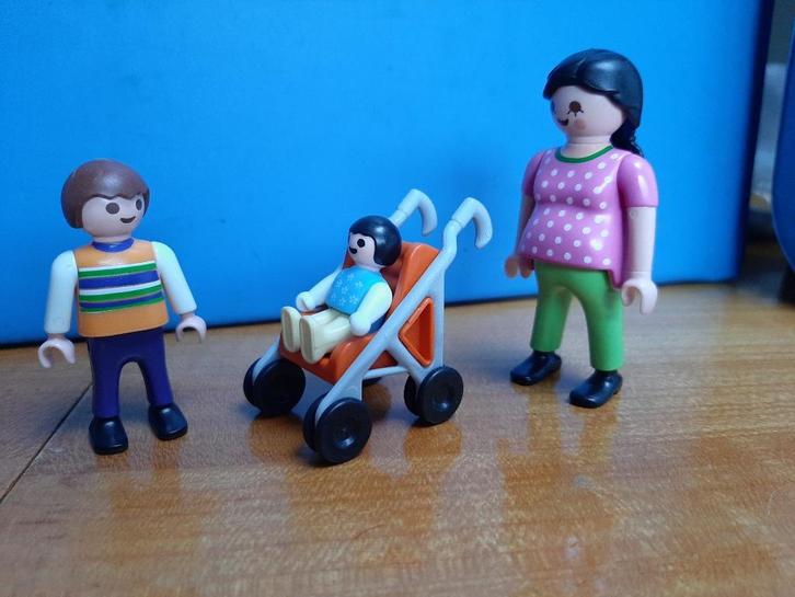 huis gezin 4782 zwangere vrouw baby kind wandelwagen 100%, Kinderen en Baby's, Speelgoed | Playmobil, Zo goed als nieuw, Complete set