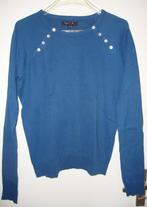 Fijne zachtkatoenen trui met accentknoopjes Agnes B.(38/40), Blauw, Agnes B, Zo goed als nieuw, Ophalen