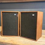 Twee Denton 2 speakers met houten kast, Overige merken, Gebruikt, Ophalen of Verzenden, Minder dan 60 watt