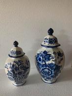 2 Delft blauwe vazen, Antiek en Kunst, Ophalen of Verzenden