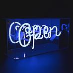 Neon verlichting OPEN (blauw), Ophalen of Verzenden, Nieuw, Lichtbak of (neon) lamp