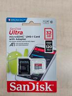 SanDisk Ultra 32GB MicroSDHC - Nieuw! 600 stuks, Audio, Tv en Foto, Fotografie | Geheugenkaarten, MicroSDHC, 32 GB, Nieuw, Smartphone
