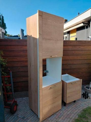 Houtlook keukenkast 
