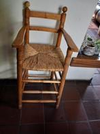 kinderstoeltje, hoog., rieten zitting, oud, Ophalen, Gebruikt, Overige typen