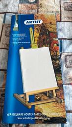 Nieuw- Tafel- schildersezel verstelbaare houten, Hobby en Vrije tijd, Schilderen, Ophalen of Verzenden, Zo goed als nieuw, Ezel
