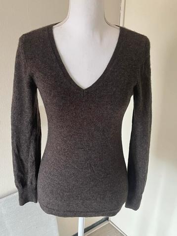 TisSaia 100% cashmere taupe trui maat 38 beschikbaar voor biedingen