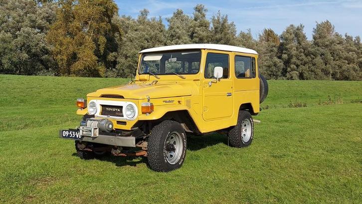 Toyota Landcruiser BJ40 3.0D 4WD 1977 origineel NL-auto, Auto's, Oldtimers, Particulier, 4x4, Startonderbreker, Trekhaak, Toyota