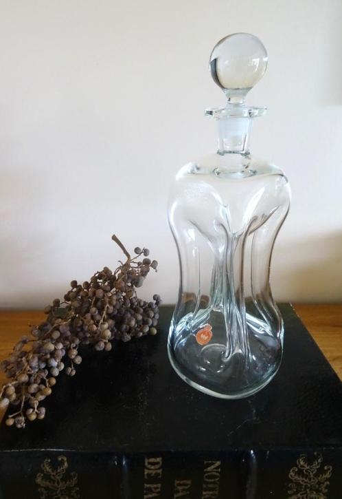 Holmegaard karaf Kluk-Kluk kan. 31 cm hoog, Antiek en Kunst, Antiek | Glas en Kristal, Verzenden