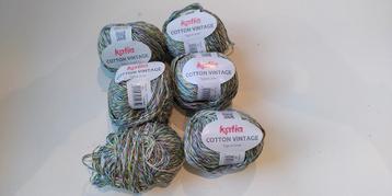 5 bollen Katia Cotton Vintage beschikbaar voor biedingen