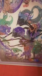 Batik schilderij gekocht op Java .in Nederland ingelijst, Antiek en Kunst, Ophalen of Verzenden