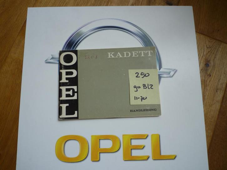 Opel Kadett-B + Ralley instructieboekje NL ZGAN nr 250, Auto diversen, Handleidingen en Instructieboekjes, Ophalen of Verzenden