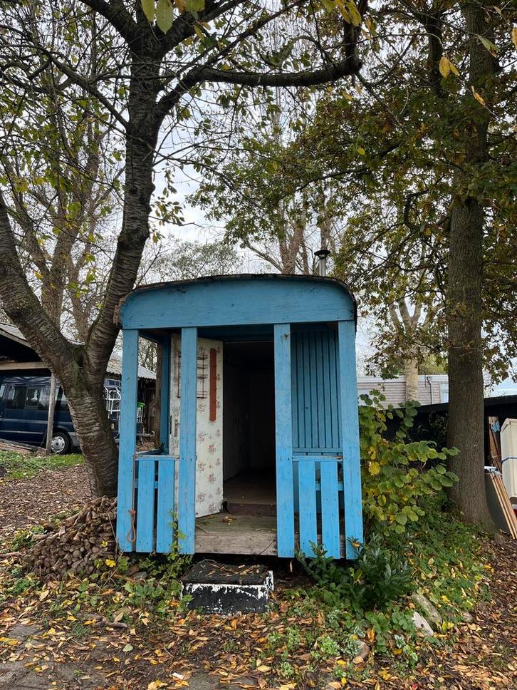 Bouwkeet schaftkeet pipowagen tinyhouse, Doe-het-zelf en Verbouw, Bouwketen en Schaftketen, Gebruikt, Ophalen