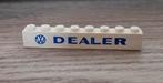 Lego 1x8 brick VW Dealer, Ophalen of Verzenden, Gebruikt, Complete set, Lego