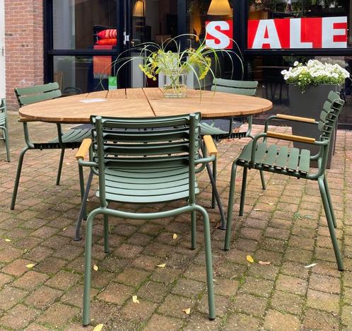 HOUE eetset LEAF tuintafel met ReCLIPS tuinstoelen (4 stuks), Tuin en Terras, Tuinsets en Loungesets, Nieuw, Tuinset, Overige materialen