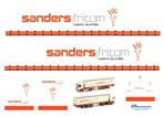 Vrachtauto decal 1:50 Sanders Fritom ( trailer ), Hobby en Vrije tijd, Modelauto's | 1:50, Verzenden, Nieuw, Bus of Vrachtwagen