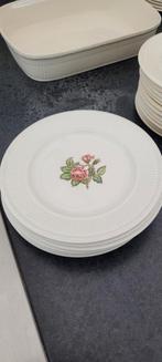 Wedgwood Moss Rose Gebaksbordjes (6 stuks), Ophalen, Zo goed als nieuw, Bord(en), Wedgwood