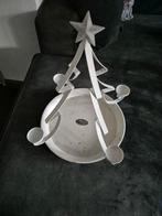 Riverdale Ijzeren witte kerstboom met Waxinelichthouders 4x, Ophalen of Verzenden, Gebruikt