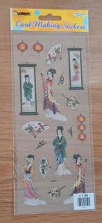 Card-making stickers Azië - Japanse dames, waaiers, lampion, Ophalen of Verzenden, Nieuw, Kerst, Overige typen