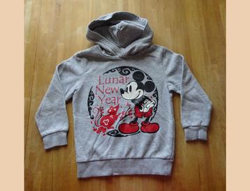 H&M trui hoodie grijs Mickey Mouse Disney maat 116  beschikbaar voor biedingen