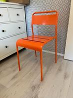 Oranje metalen stoeltje (puntgaaf), Ophalen, Overige kleuren, Zo goed als nieuw, Metaal