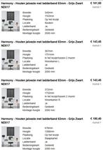 Diverse Veneta Jaloezieën met ladderband, Minder dan 50 cm, Zwart, Nieuw, Ophalen of Verzenden