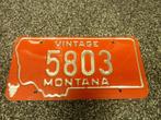 Kentekenplaat licenseplate Montana Vintage USA, Verzenden, Gebruikt, Auto's