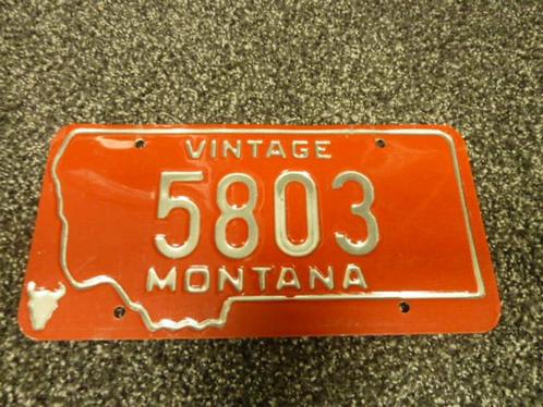 Kentekenplaat licenseplate Montana Vintage USA, Verzamelen, Automerken, Motoren en Formule 1, Gebruikt, Auto's, Verzenden