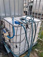Ibc tank met pomp en tank meter, Ophalen, Kunststof, 150 liter of meer, Zo goed als nieuw