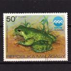 kikker amfibie Madagaskar 1975 stempel, Dier of Natuur, Verzenden, Gestempeld