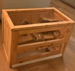 Houten, hamster, knaagdieren, kooi, hok, twee verdiepingen, Minder dan 75 cm, Zo goed als nieuw, Ophalen, Minder dan 60 cm