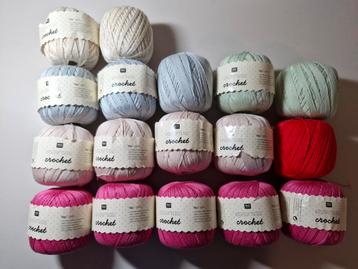 17 bollen haakgaren Rico Design Essentials Crochet  beschikbaar voor biedingen