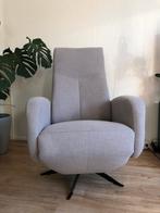 Relax draai fauteuil grijs stof zonder oplader, Huis en Inrichting, Fauteuils, Ophalen, 75 tot 100 cm, Zo goed als nieuw, Stof