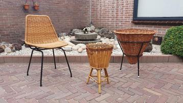 Vintage rotan stoel / vintage rotan lot beschikbaar voor biedingen