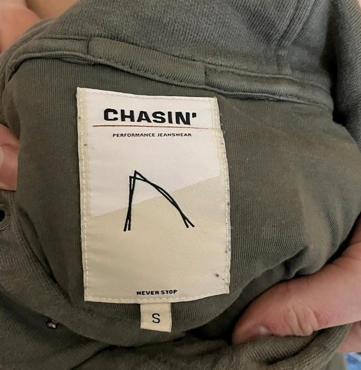 Chasin’ dikke groene hoody hoodie trui, maat S, Kleding | Heren, Truien en Vesten, Gedragen, Maat 46 (S) of kleiner, Groen, Ophalen of Verzenden