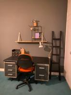 Retro Gispen Bureau met Lades, Huis en Inrichting, Bureaus, Ophalen of Verzenden, Gebruikt, Bureau