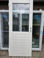 hart houten buitendeur, Doe-het-zelf en Verbouw, Deuren en Horren, Ophalen, Gebruikt, Buitendeur, 200 tot 215 cm