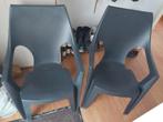 2 Tuinstoelen antraciet GRATIS, Ophalen, Gebruikt, Kunststof