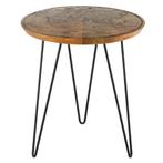 Nachttafel met afdruk wereldkaart, Ophalen, Zo goed als nieuw, 45 tot 65 cm, Minder dan 55 cm