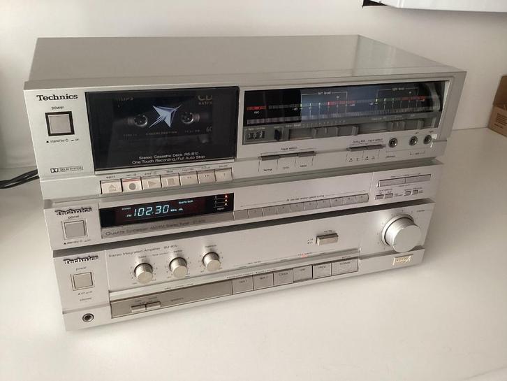 Mooie retro Technics set SU-800, ST 600, RS-B10, Audio, Tv en Foto, Stereo-sets, Gebruikt, Cassettedeck, Tuner of Radio, Overige merken