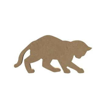 Gomille MDF spelende kat / poes 15,5 x 8 cm dikte 5 mm beschikbaar voor biedingen