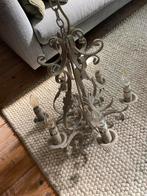 Landelijke brocante kroonluchter, Ophalen, Zo goed als nieuw, Metaal, Landelijk, brocante