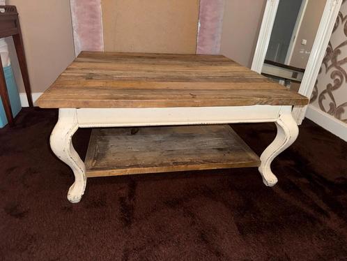 Riviera Maison Driftwood Salontafel 90x90, Huis en Inrichting, Tafels | Salontafels, Gebruikt, Minder dan 50 cm, 50 tot 100 cm