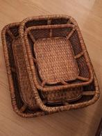 Birma rieten dienbladen, Ophalen, Rechthoekig, Riet